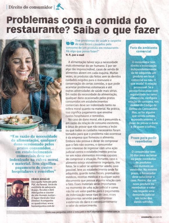 Coluna da ABZ na revista Ana Maria