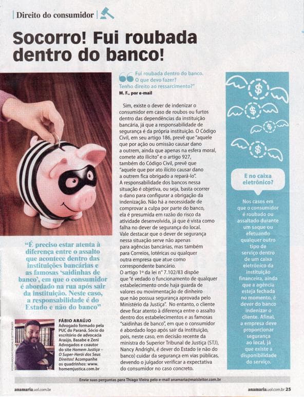 Coluna da ABZ na revista Ana Maria